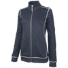 Charles River Women's Navy/Heather Conway Flatback Rib Jacket