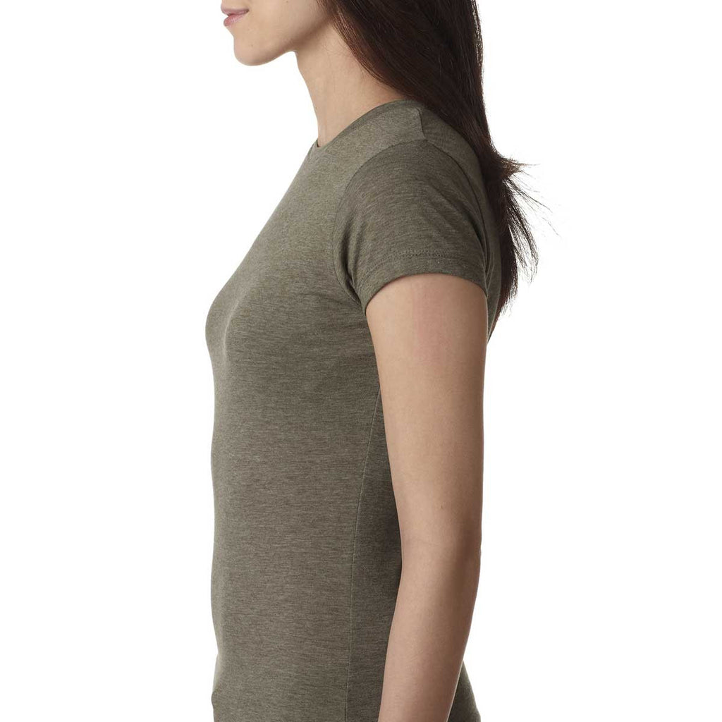 Next Level Women's Sage Poly/Cotton Short-Sleeve Tee