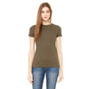 Bella + Canvas Women's Army Jersey Short-Sleeve T-Shirt