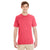 Jerzees Men's Fiery Red Heather 4.5 Oz. Tri-Blend T-Shirt