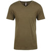 Next Level Men's Military Green Triblend V-Neck Tee