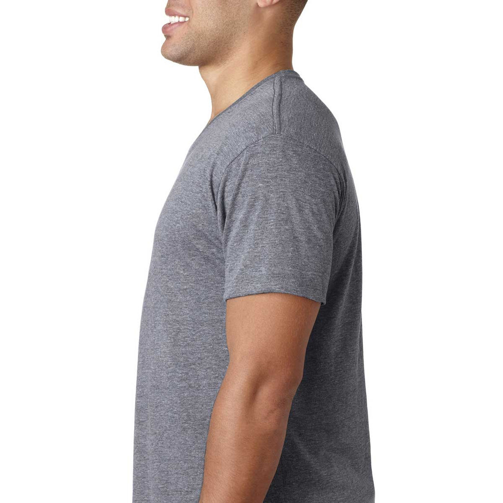 Next Level Men's Premium Heather Triblend V-Neck Tee