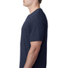 Next Level Men's Vintage Navy Triblend V-Neck Tee