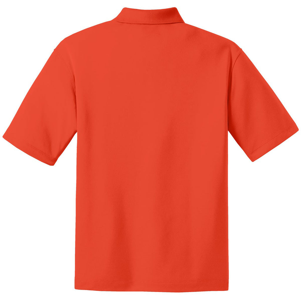 Nike Men's Tall Orange Dri-FIT Short Sleeve Micro Pique Polo