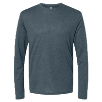 Next Level Men's Indigo Triblend Long-Sleeve Crew Tee