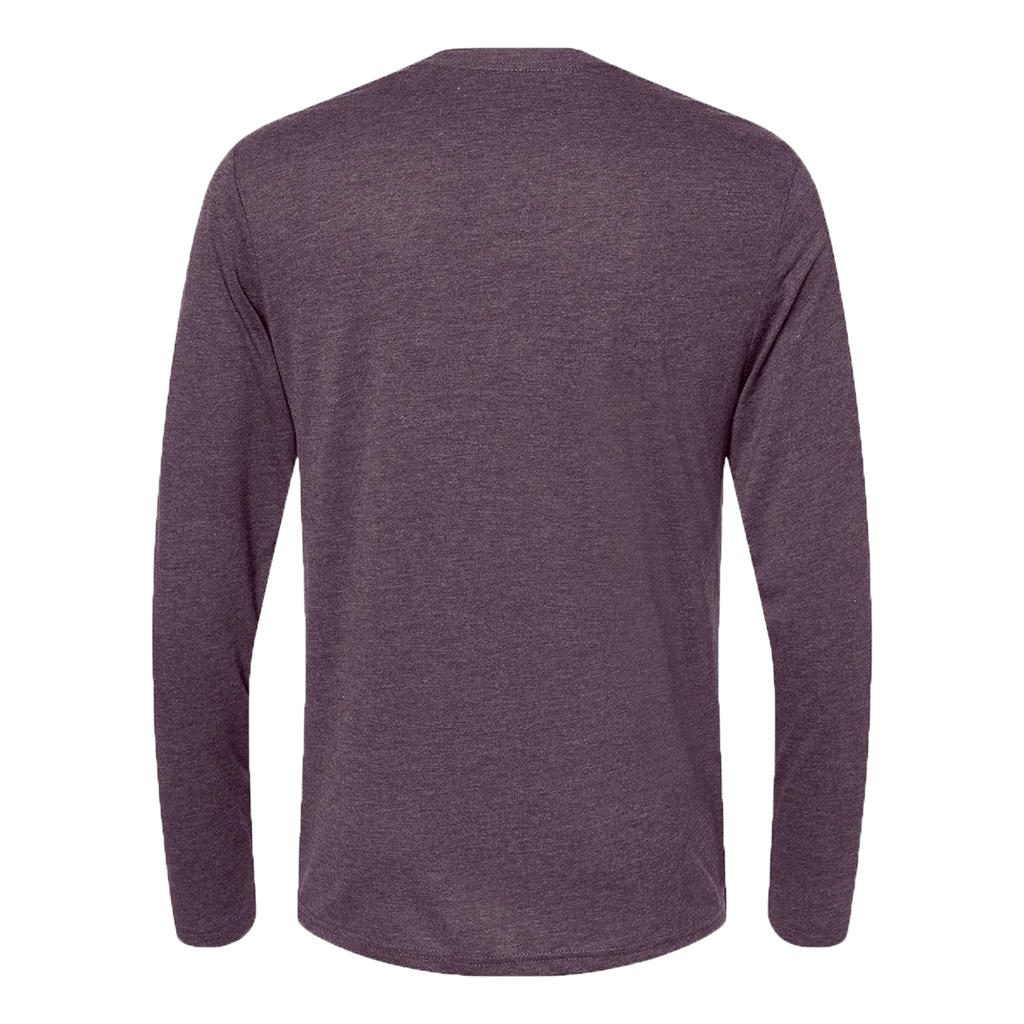 Next Level Men's Vintage Purple Triblend Long-Sleeve Crew Tee