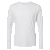 Next Level Men's Heather White Triblend Long-Sleeve Crew Tee