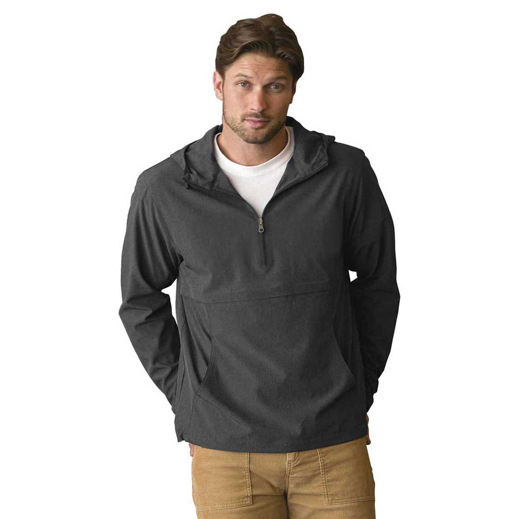 Vantage Men's Charcoal Pullover Stretch Anorak