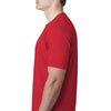 Next Level Men's Red Poly/Cotton Short-Sleeve Crew Tee