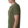 Next Level Men's Military Green Premium CVC V-Neck Tee