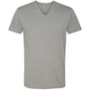 Next Level Men's Stone Grey Premium CVC V-Neck Tee