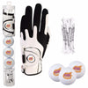 Zero Friction White Supertubes with Custom Balls & Women's Left Hand Glove