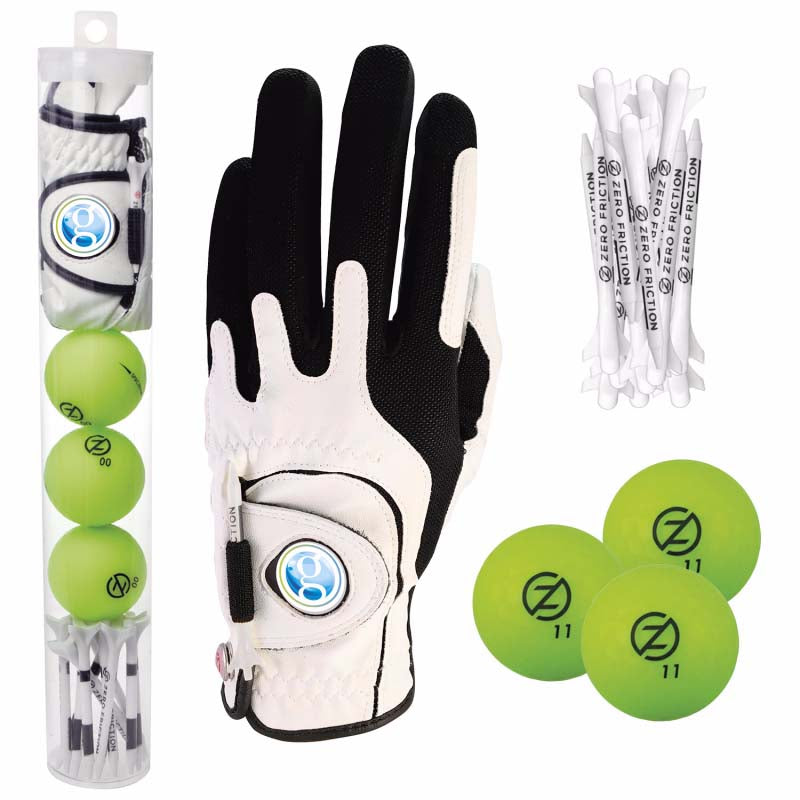 Zero Friction White Supertubes with Custom Women's Left Hand Glove