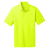 Nike Men's Bright Green Dri-FIT Short Sleeve Vertical Mesh Polo