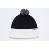 Pacific Headwear Black/White Loose Fit Pom-Pom Beanie