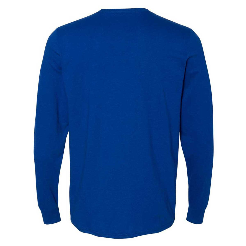 Russell Athletic Men's Royal Essential 60/40 Performance Long Sleeve T-Shirt