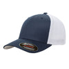 Flexfit Navy/White 6-Panel Mesh Back Trucker Cap