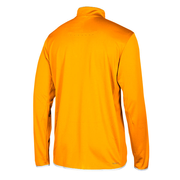 adidas Men's Collegiate Gold/White Team Iconic Knit Long Sleeve Quarter Zip