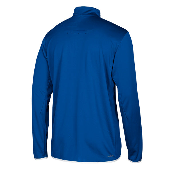 adidas Men's Collegiate Royal/White Team Iconic Knit Long Sleeve Quarter Zip