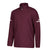 adidas Men's Maroon/White Team Iconic Long Sleeve Quarter Zip