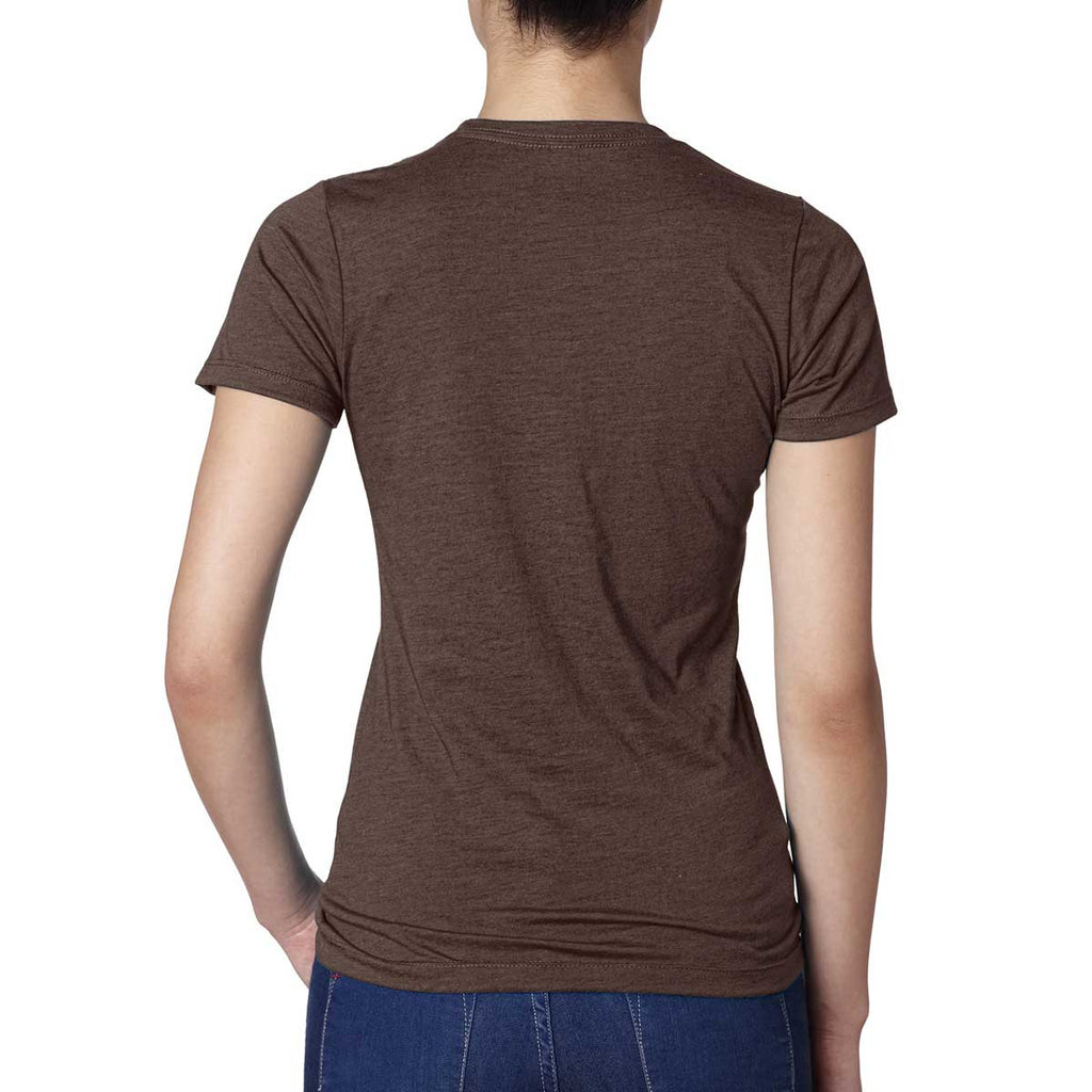 Next Level Women's Espresso CVC Crew Tee