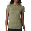 Next Level Women's Light Olive CVC Crew Tee