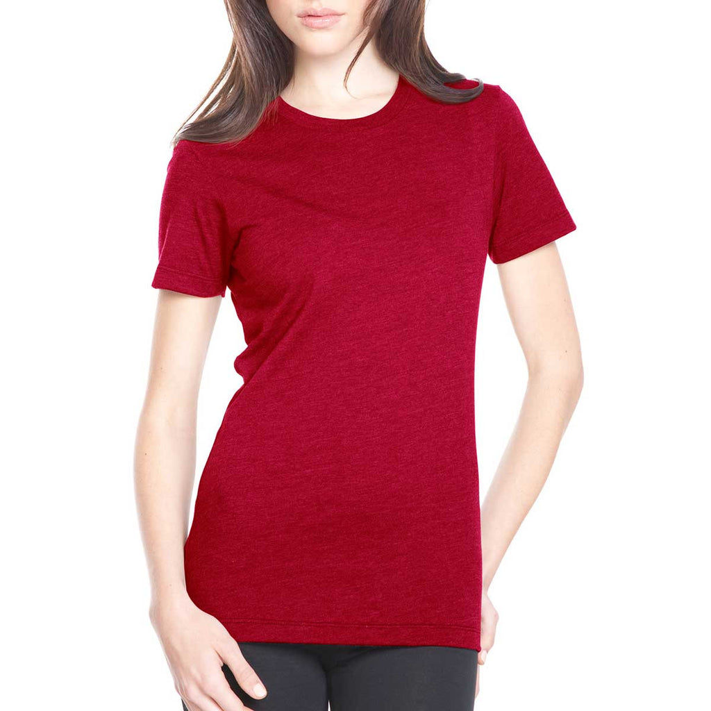 Next Level Women's Scarlet CVC Crew Tee