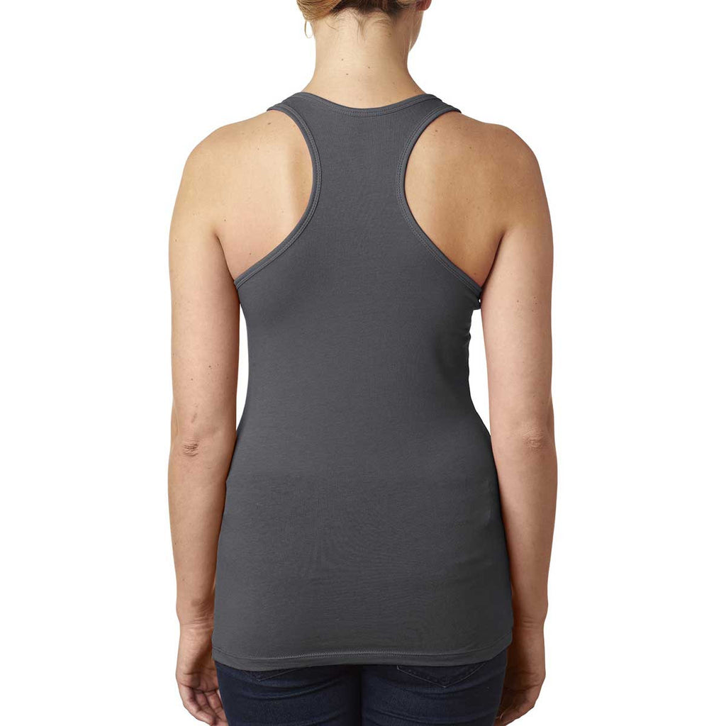 Next Level Women's Dark Grey Jersey Racerback Tank