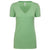 Next Level Women's Apple Green CVC Deep V Tee