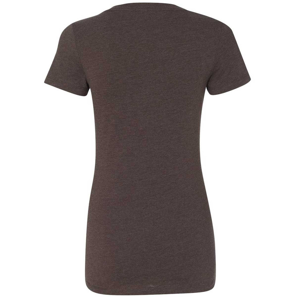 Next Level Women's Espresso CVC Deep V Tee