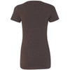 Next Level Women's Espresso CVC Deep V Tee