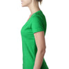 Next Level Women's Kelly Green CVC Deep V Tee