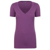 Next Level Women's Purple Berry CVC Deep V Tee