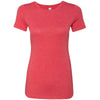 Next Level Women's Vintage Red Triblend Crew