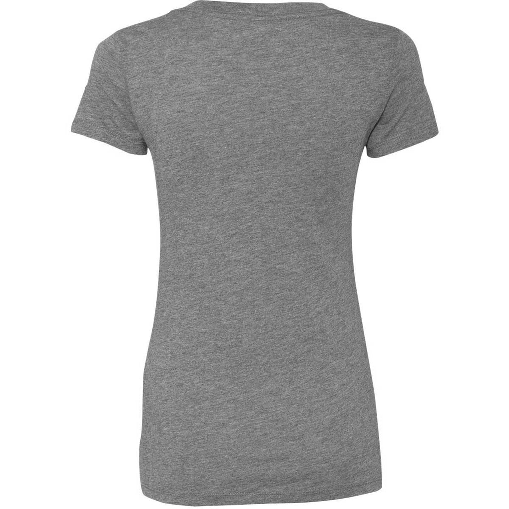 Next Level Women's Premium Heather Triblend Deep-V Tee