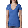 Next Level Women's Vintage Royal Triblend Deep-V Tee