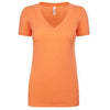 Next Level Women's Vintage Light Orange Triblend Deep-V Tee