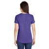 Anvil Women's Heather Purple Triblend Scoop Neck T-Shirt