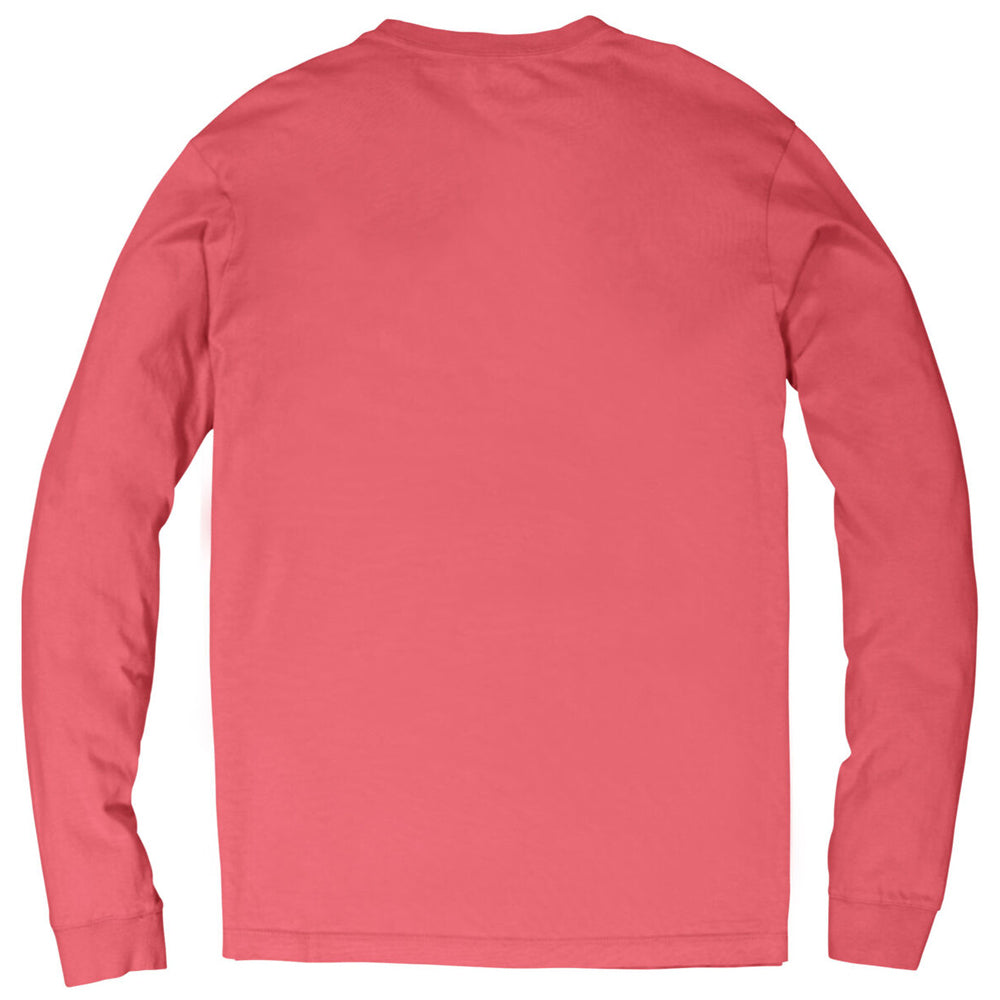 Vineyard Vines Men's Jetty Red Blank Long-Sleeve Pocket Tee