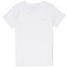 Vineyard Vines Women's White Cap Blank Short-Sleeve Pocket Tee