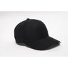 Pacific Headwear Black Velcro Adjustable Wool Cap