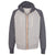 Weatherproof Men's Heather/Charcoal Marled Raglan Full-Zip Sweatshirt