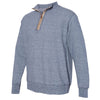 Weatherproof Men's Navy Marled Quarter-Zip Sweatshirt