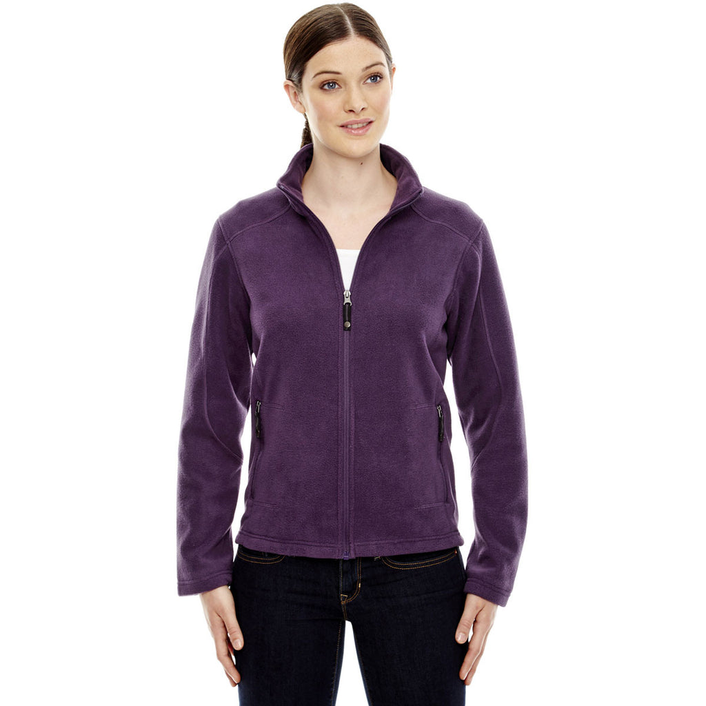 North End Women's Mulberry Purple Voyage Fleece Jacket