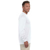 Augusta Sportswear Men's White Wicking Long-Sleeve T-Shirt