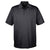 UltraClub Men's Black Cool & Dry Mesh Pique Polo