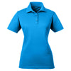 UltraClub Women's Pacific Blue Cool & Dry Mesh Pique Polo