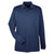 UltraClub Men's Navy Cool & Dry Long-Sleeve Mesh Pique Polo