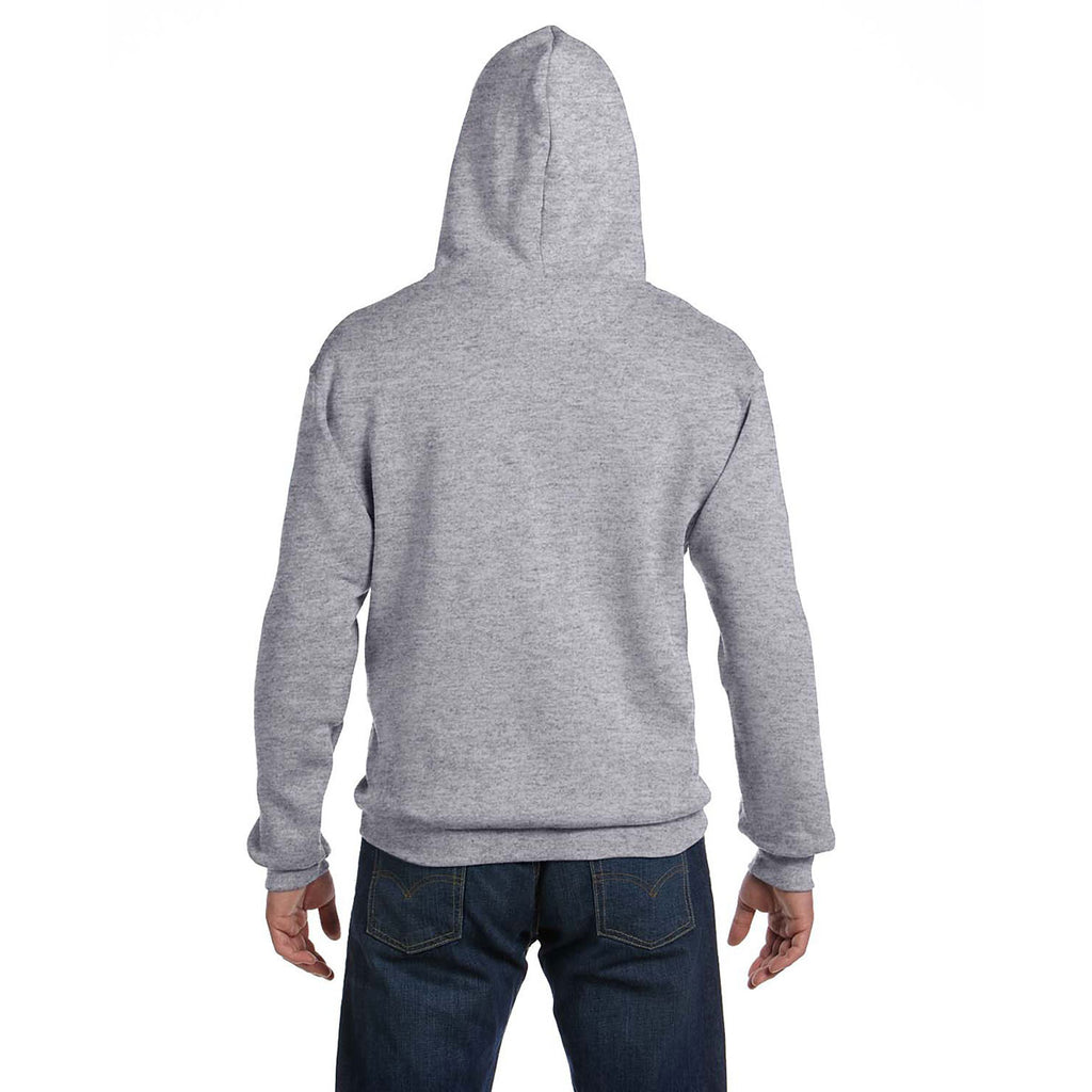 Fruit of the Loom Men's Athletic Heather 12 oz. Supercotton Full-Zip Hood