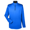 UltraClub Men's Kyanos Blue Cool & Dry Sport Quarter-Zip Pullover